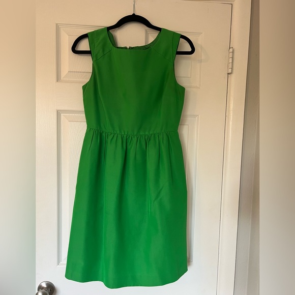 j crew green gingham dress The Joyce Ruffle Strap Midi Dress XSmall main image 1